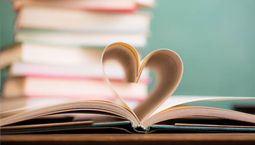 book and heart